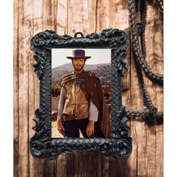 Clint Eastwood Wild Western Holiday Ornament Old West Collectable - Picture 1 of 3